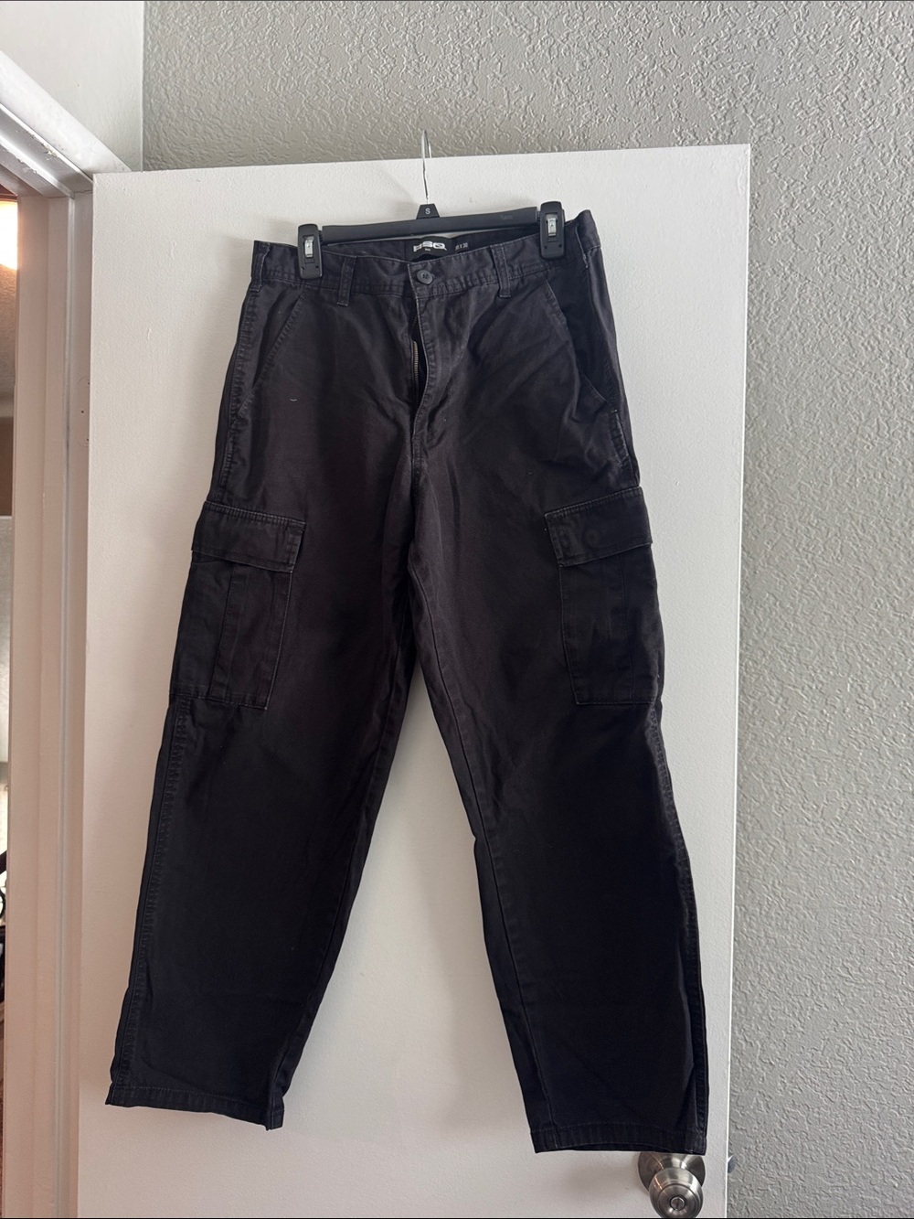 RSQ Black Cargo Pants with Utility Pockets